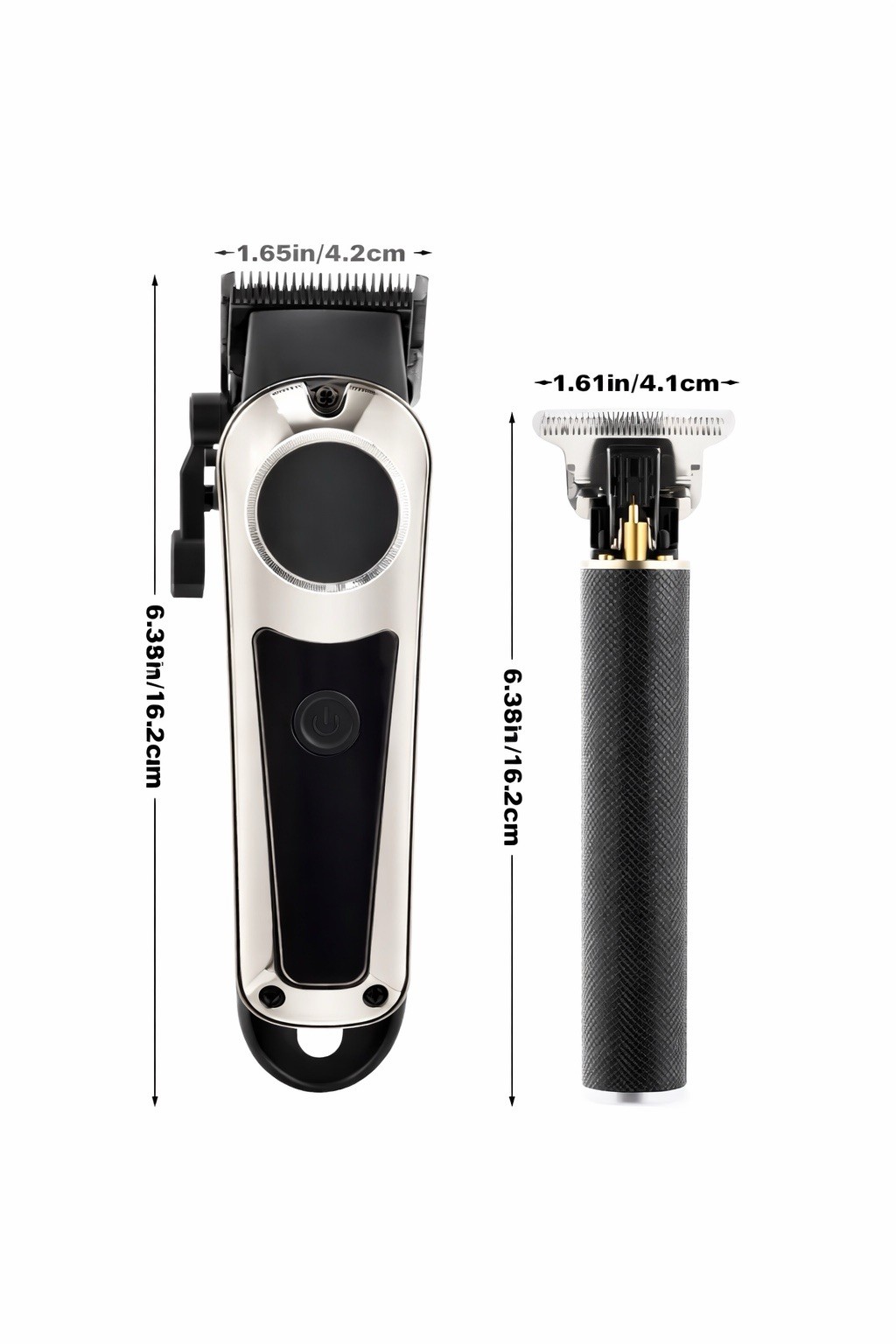 Professional Hair Clipper & Trimmer Set LCD Display USB Barb