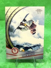 Marketplace image: Ollie Martin 1/1 SuperFractor  2026 Topps Chrome U.S. Winter Olympic #54