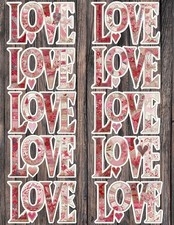 Love Die Cut Vinyl Stickers Set Scrapbooking Laptop Waterbottle