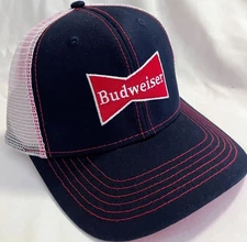 🎄 New Budweiser - H3 Headwear Trucker Hat - Snapback Cap Mesh - Gift Ideas! 🎁
