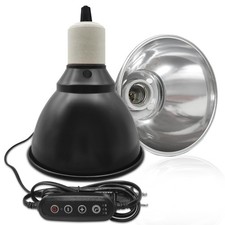 5.5 Inch Deep Dome Reptile Lamp Bulb Fixture with 3 Kinds Switch - Ideal for ...