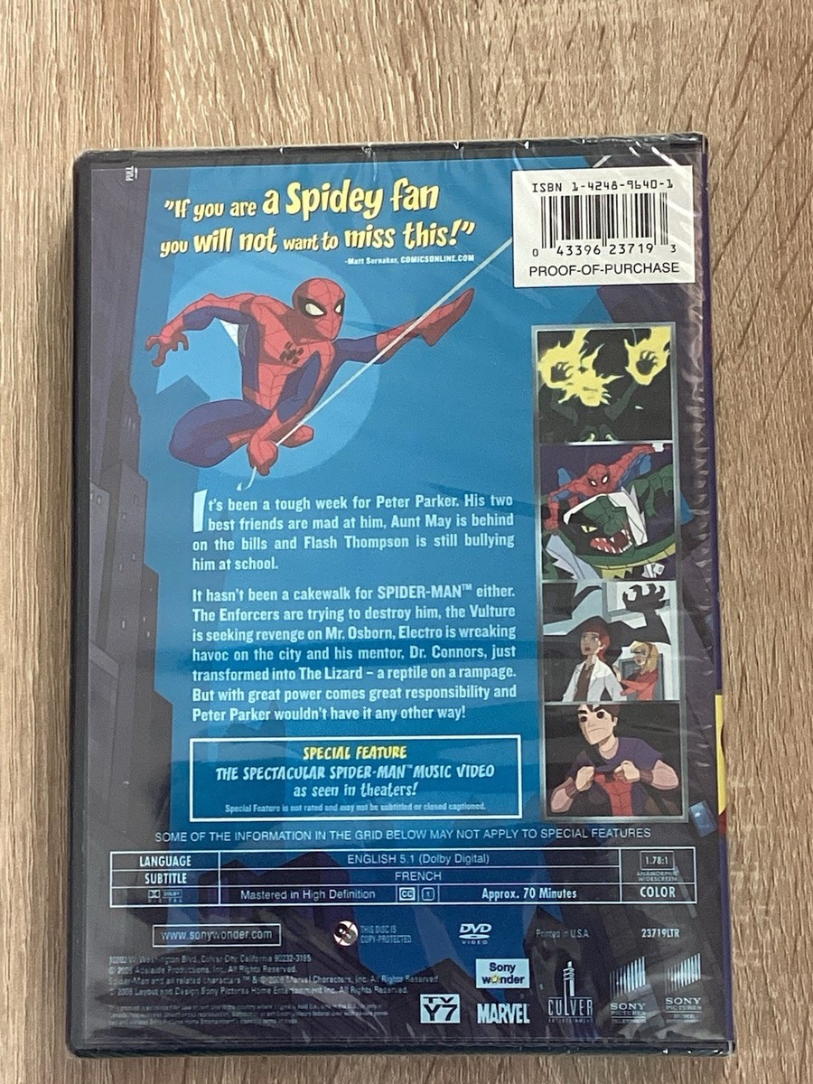 The Spectacular Spider-Man - Attack of the Lizard (DVD, 2008) for