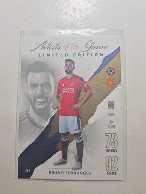 TOPPS MATCH ATTAX KARTE 2023/24 BRUNO FERNANDES #AG 8 ARTISTS OF THE GAME NEU 