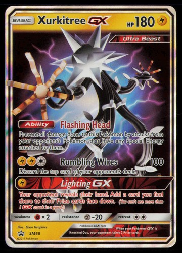 Xurkitree GX - SM68 Holo Promo Sun & Moon Promo Pokemon Near Mint
