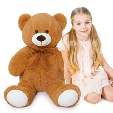 MorisMos Giant Teddy Bear Stuffed Animal 3ft-36 inch Big Pink Teddy Bear