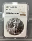 2017 American Silver Eagle - NGC - MS 69