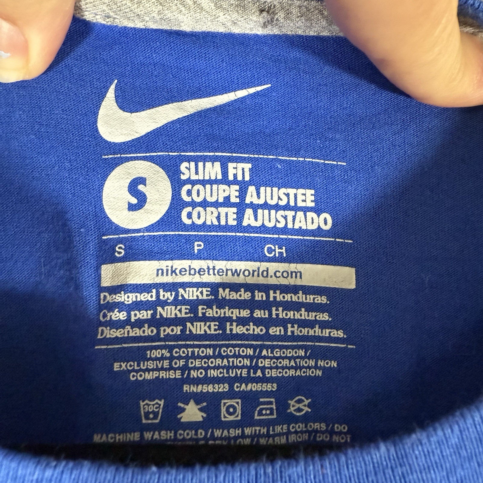 Kansas City Royals World Series 2014 Nike Shirt Women's Small Slim Fit Short Slv thumbnail 3