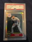 2017 Topps Chrome Aaron Judge 1987 RC Rookie #87T-8 New York Yankees PSA 8