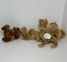 4 Plush Camel Stuffed Animal Lot Jamal Djibouti Aurora Desert Safari Toy Wisemen