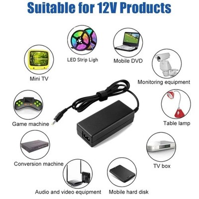 Power Supply 12V 5A AC/DC Adapter 100-240V AC Adapter EU Plug