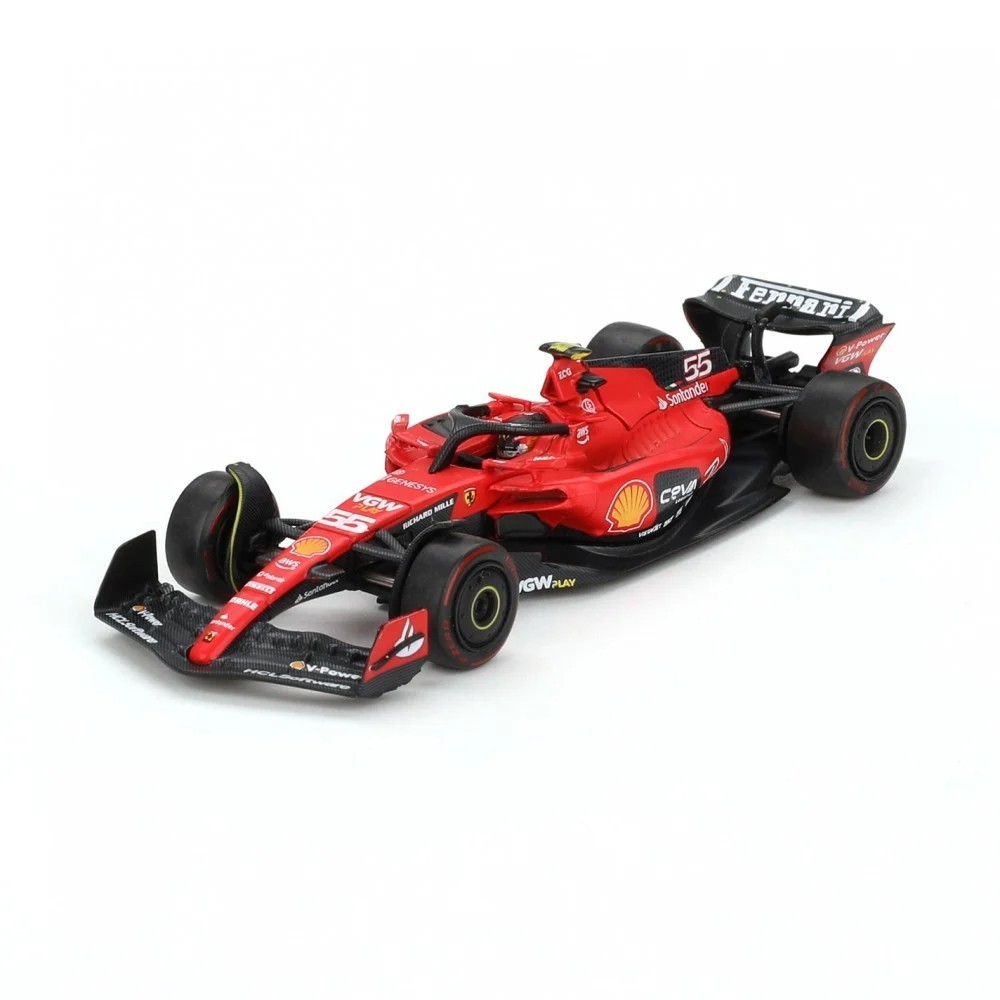 BBR Models 1:64 Ferrari SF23 #55 C. Sainz 2023 Bahrain GP F1