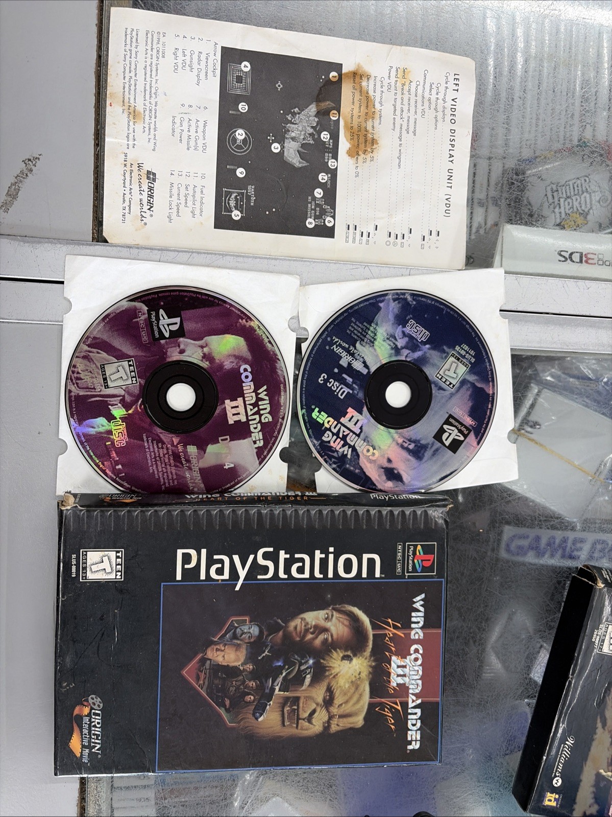 Wing Commander III: Heart of the Tiger (Sony PlayStation 1, 1996) Missing Disc