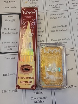 NYX Professional Makeup Bridgerton Royal Epic Ink Glitz Waterproof Metallic 2pcs