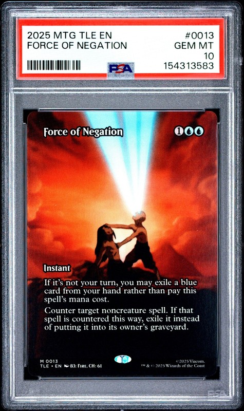 2025 MTG AVATAR: THE LAST AIRBENDER ETERNAL #0013 FORCE OF NEGATION PSA 10
