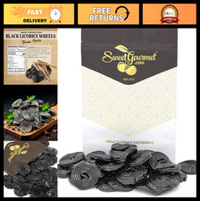 Bulk Italian Black Licorice Wheels - Natural Colors & Flavors, GMO Free, 2 lbs