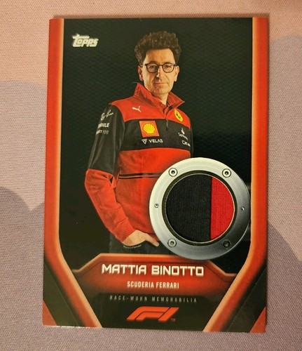 Mattia Binotto [Black] #F1RL-MB 2022 Topps Formula 1 F1 Relics card