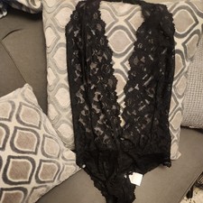 Frederick's Of Hollywood Jessica Teddy Black Size XL NWT