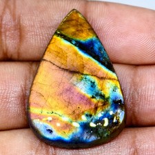 36 Cts Natural Labradorite Cabochon Gemstone For Jewelry 35x23.9x5.4 MM