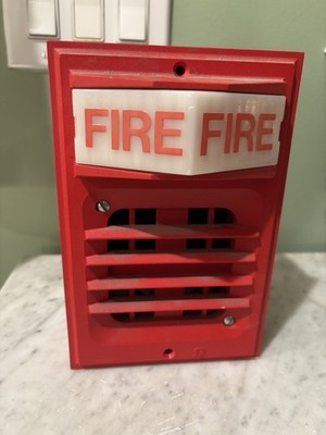 Simplex 2903-9101 Fire Alarm Strobe Plate With 2901-9833 Horn And Back ...