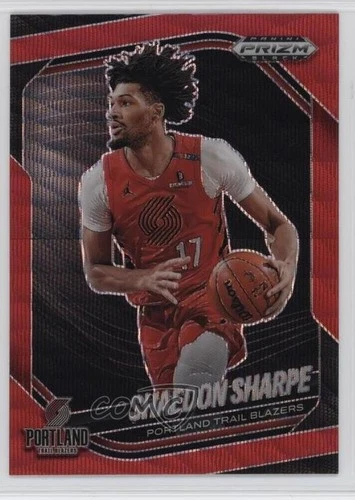 2024 Panini Prizm Black Basketball Ruby Wave Shaedon Sharpe #47