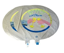 Lot of 2 Vintage 1987 L'Chaim "To Life" Toasting Glasses Foil Helium Balloons ￼