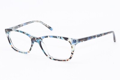 NEW BEBE BB 5145 400 BLUE BROWN FLORAL AUTHENTIC DESIGNER EYEGLASSES 53-17