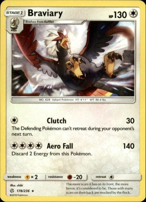 braviary pokemon card price #1704 Prices | Chinese Gem Pack 5 30 Retreat Cost Braviary - 93/114 (Reverse Foil)