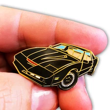 KK-022 KITT Knight Rider Pin with red glitter scanner and 2 pin posts and deluxe