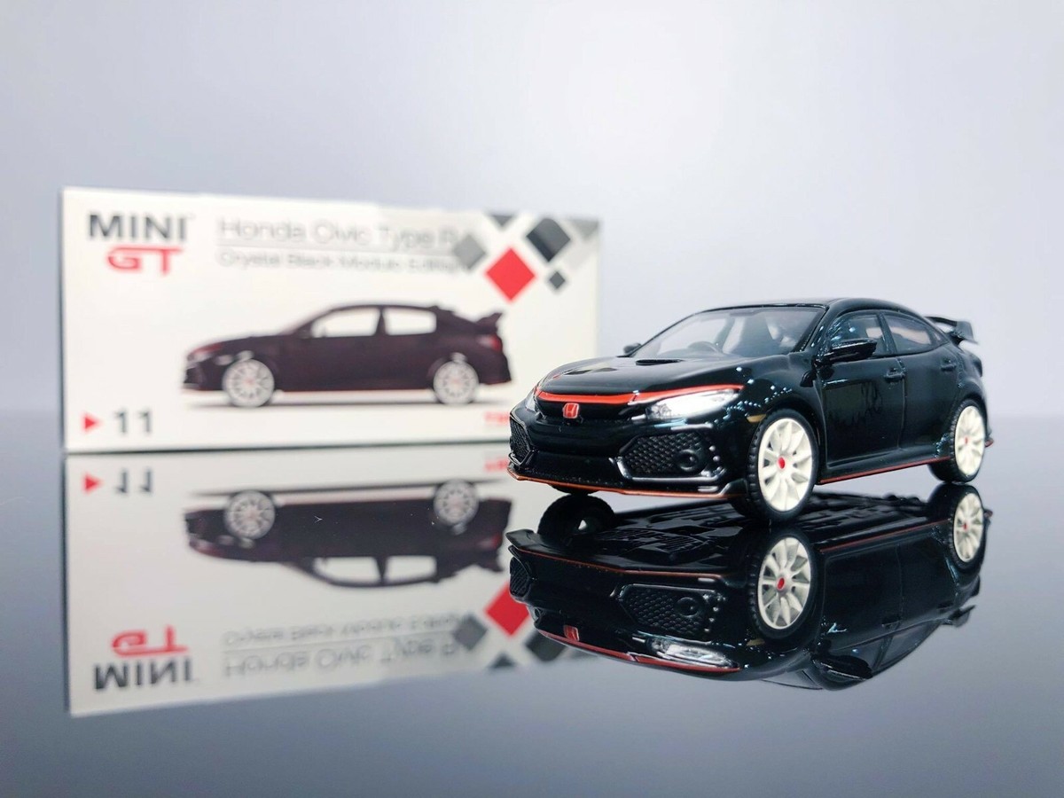 MINIGT Honda Civic TypeR クリスタルブラックL&Rセット MINI GT 11 Honda Civic Type R Crystal Black Module Ed