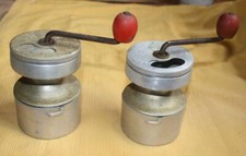 TWO VINTAGE COFEE GRINDERS FRENCH HOP COFFEE MILLS (F28a)