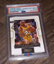 Kareem Abdul-Jabbar Autographed 2015 Panini Exclusive Card PSA/DNA Certified