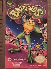 Authentic Original 1985 BattleToads NES Nintendo Game Battle Toads Cartridge  