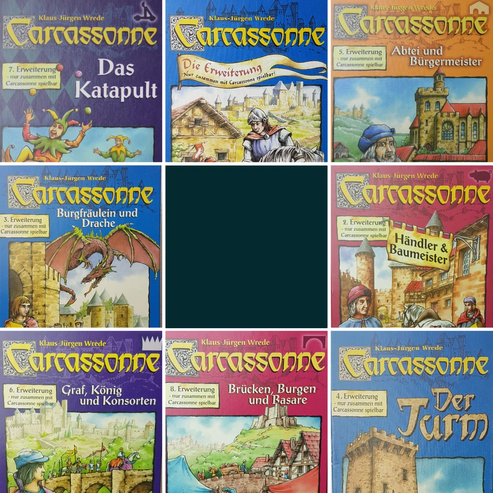 Carcassonne 1 2 3 4 5 6 7 8 Erweiterung alte Version HiG gebraucht Auswahl - Bild 1 von 1