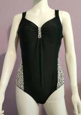 Bonprix Animal Print Panel Swimsuit - Size 18 - BNWOT - RRP  27