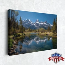 Glacial Serenity Wall Art, Canvas Print for Home Decor, Wall Decor Art Poster