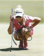 LPGA Natalie Gulbis Autographed Signed 8x10 Golf Photo COA A2