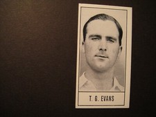 BARRATT TEST CRICKETERS B SERIES #36 GODFREY EVANS KENT ENGLAND WICKETKEEPER