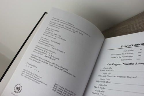 NA Narcotics Anonymous Sechste Ausgabe Hardcover Buch - SAUBER Ausgezeichnete Genesung - Bild 6 von 7