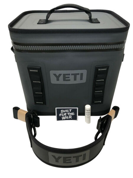 YETI Hopper Flip 12 Portable Cooler, Field Tan/Blaze Orange–