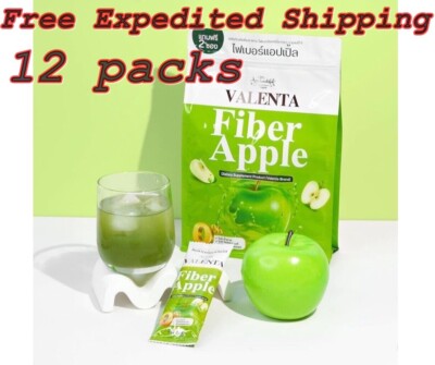 12 Valenta Fiber Apple Drink Weight Control Detox  Reduce Belly Fat Skin Healthy