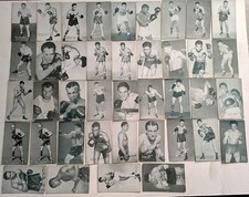 40 Exhibit Boxing Cards 1947-66 Joe Louis Jake La Motta Ray Robinson VG to Mint