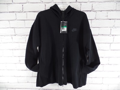 NEW Women's Nike Air Tech Pack Hooded Full Zip Jacket Size XL Black Logo