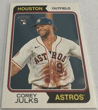 2023 Topps Heritage High Number Baseball Corey Julks Houston Astros Rookie #623