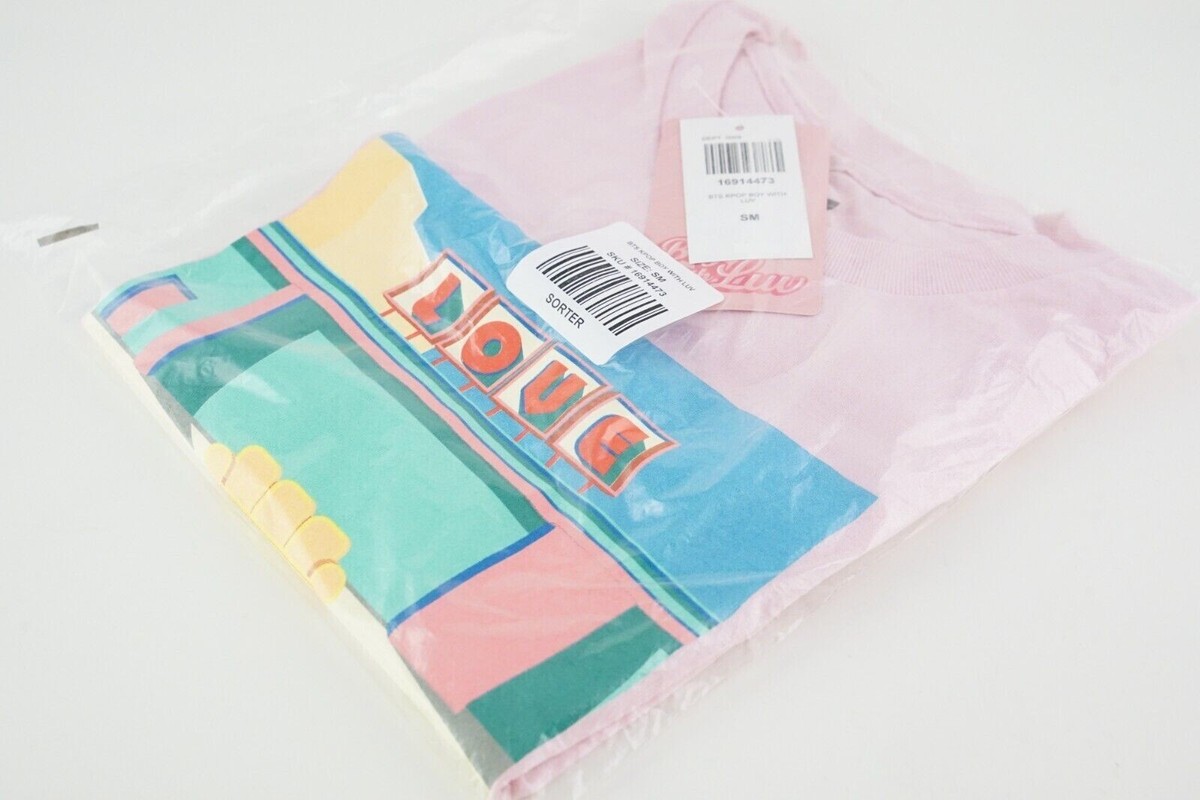 NWT! BTS Boy With Luv T-Shirt Kpop Bangtan Boys RM Jin Jungkook