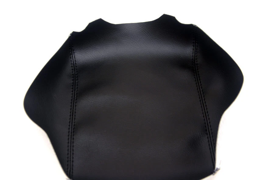 Compatível com 03-10 Range Rover couro sintético apoio de braço console central capa preta - Imagem 2 de 2