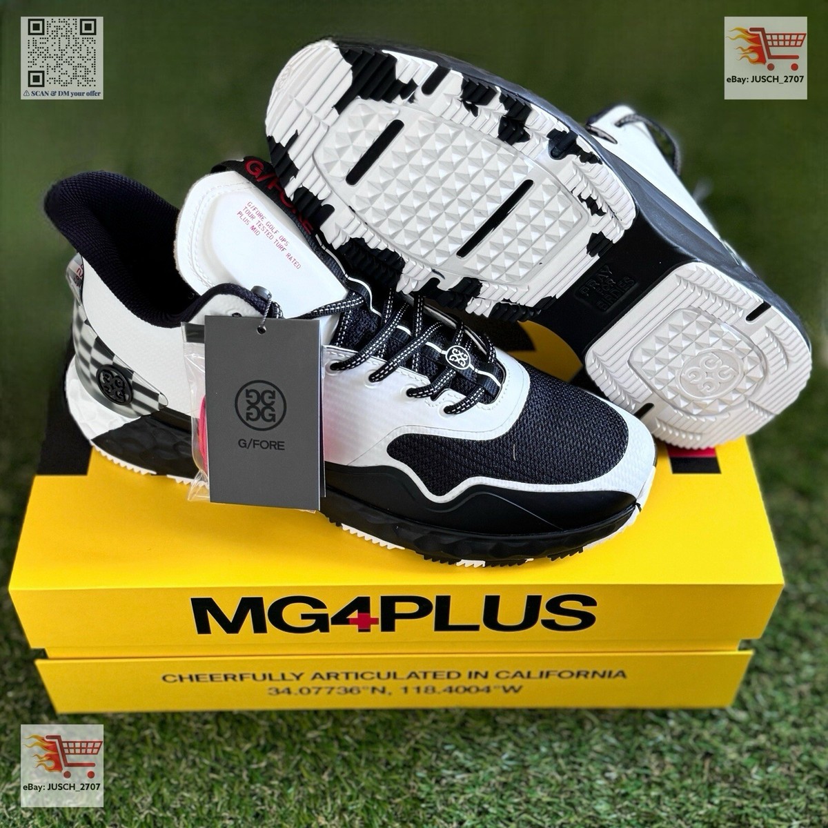 G/FORE MG4+ MID TOP GOLF SHOE US9