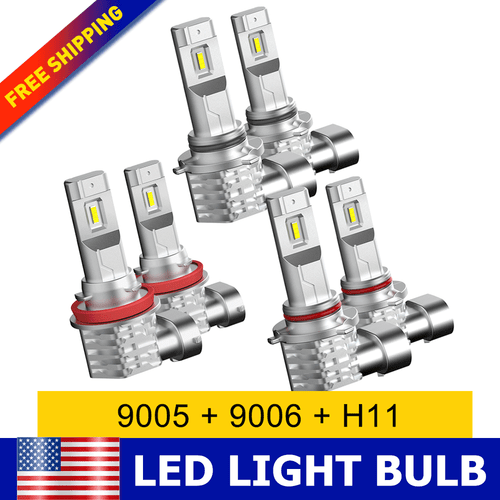 AUXITO 9005 9006 H11 LED Headlight Bulbs Combo Super Bright 72000LM White Light - Picture 26 of 32