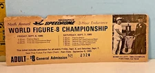 1985 Indianapolis Speedrome World Figure 8 Championship Endurance Ticket Stub