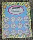 Vintage Collectible Birthdays School College Blue Yellow Pink Picture Frame