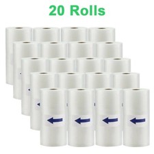 20 Rolls 8'' x 50' Embossed Vacuum Sealer Food Storage Saver Bags 4 Mil BPA FREE